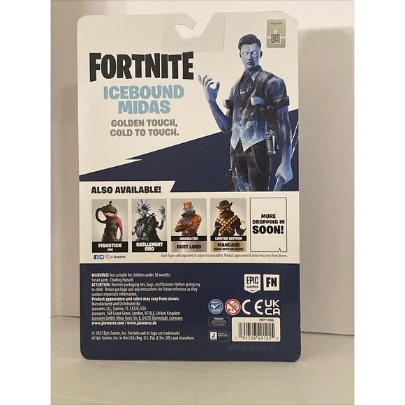 Fortnite Icebound Midas Black Ice Legends Figure Series 1 Number 258 NEW TARGET - Picture 6 of 11
